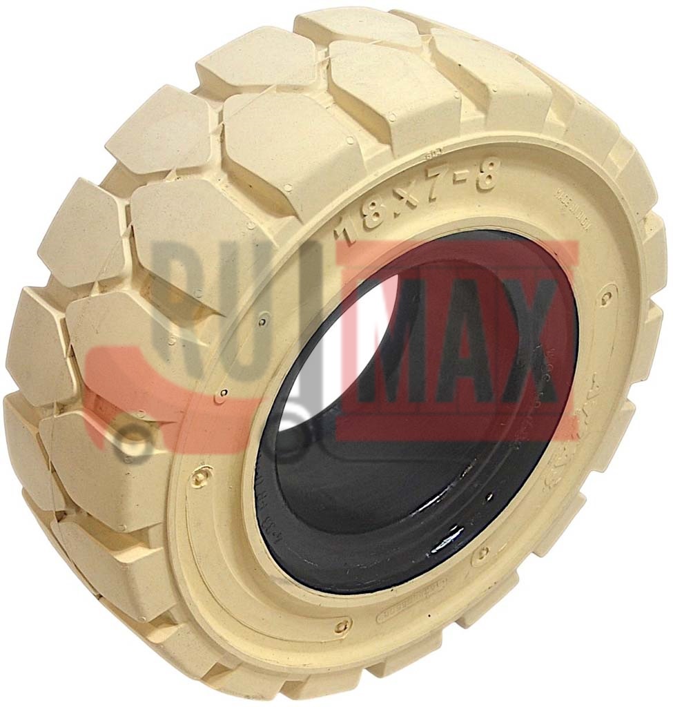 Шина цельнолитая 18*7-8 ATLAS (SOT-915) белая с замком